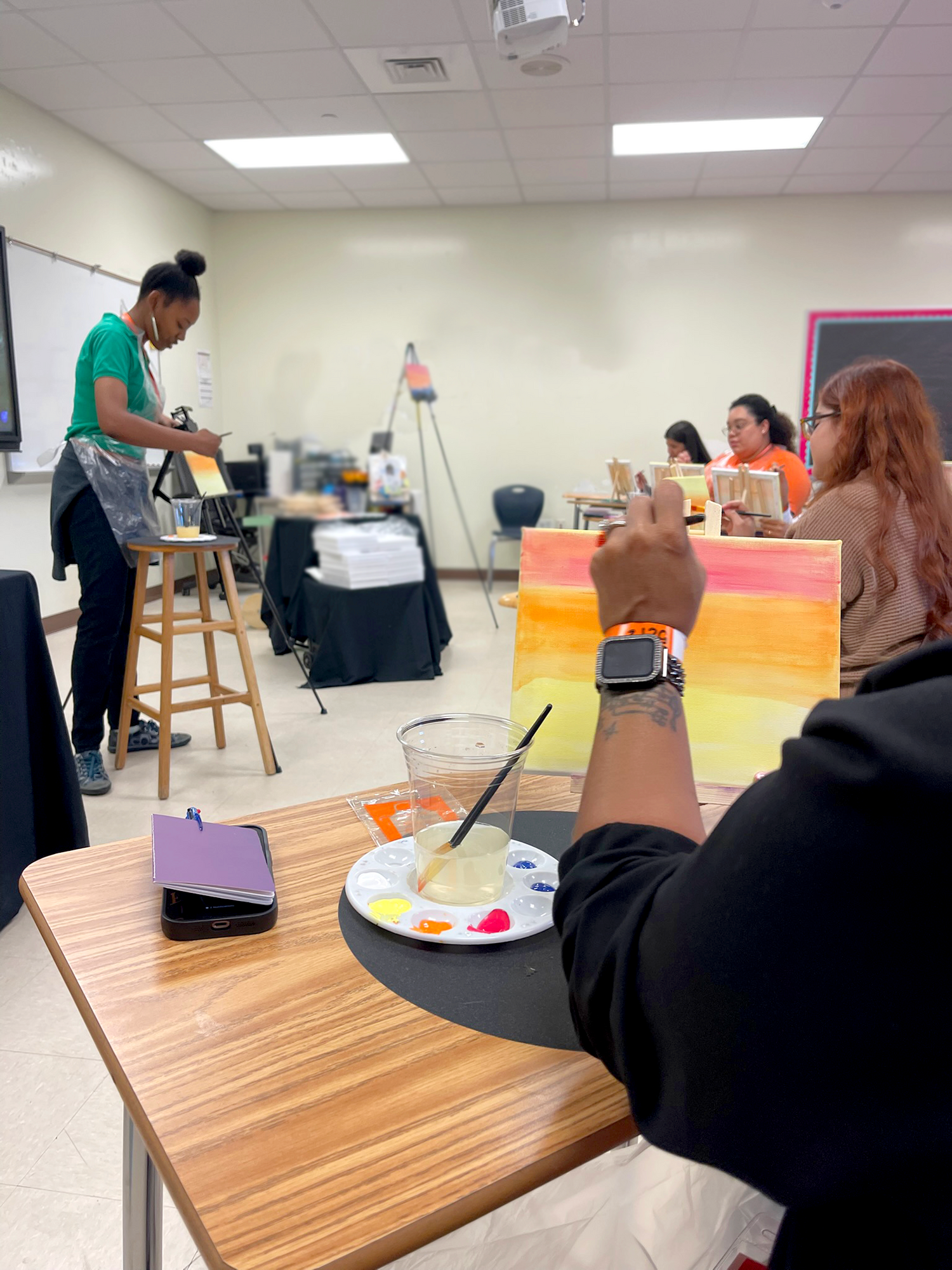 Art Workshops ARt Classes for all ages. Art Classes as professional development for teachers. professional development workshop art painting acrylics
