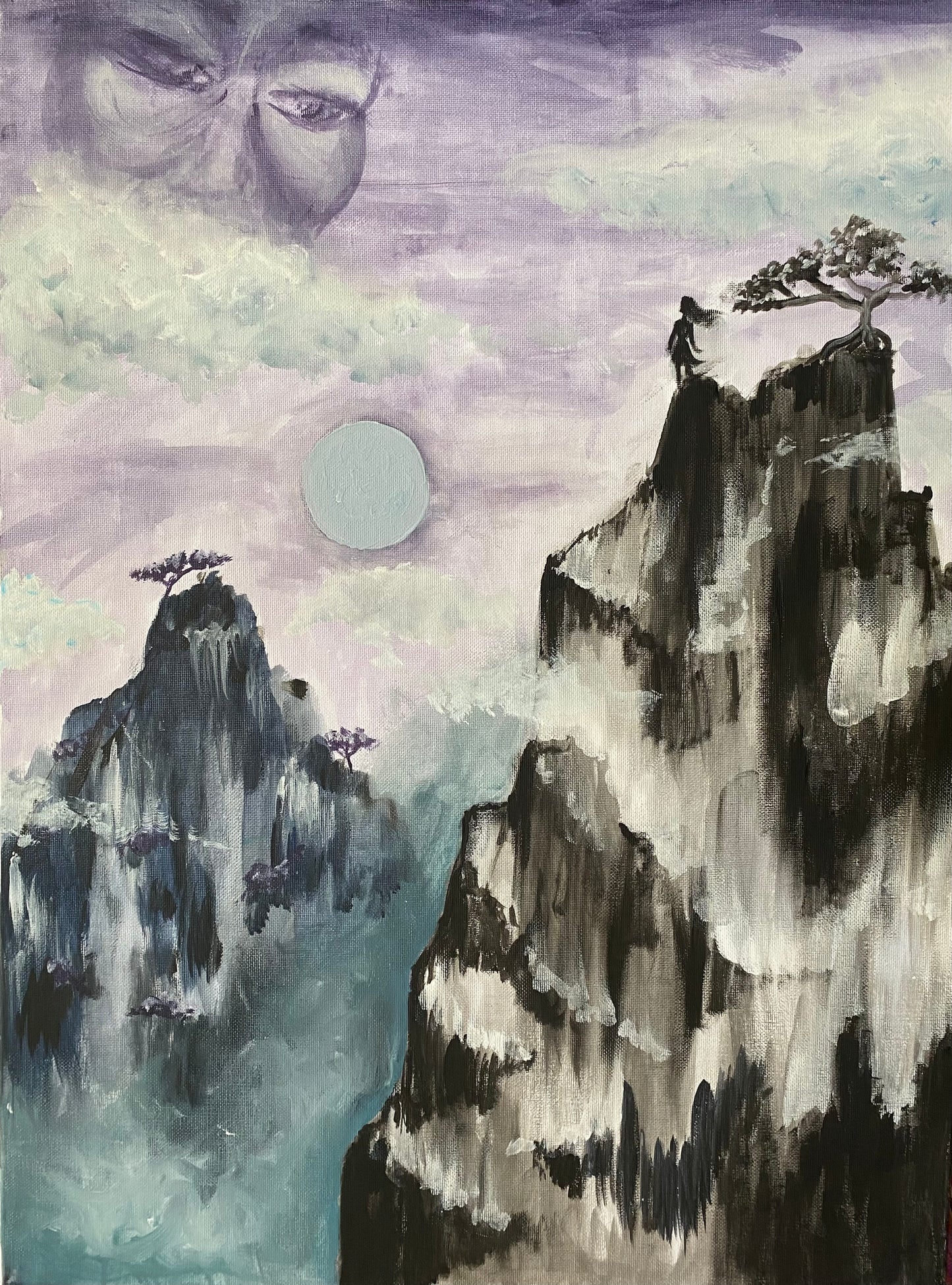 "Mountain High" Original 18" x 24" Painting. Acrylic on canvas.