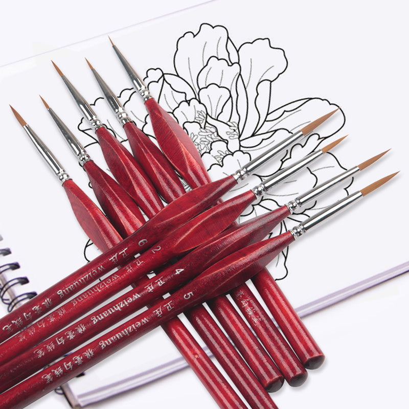Extra Fine Detail Paint Brushes | 6Pc Set