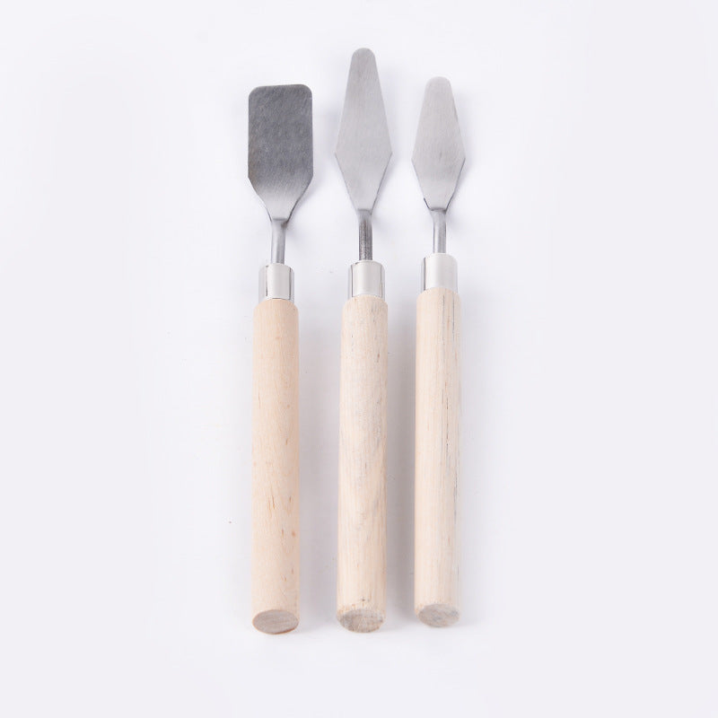 Gouache oil paint scraper