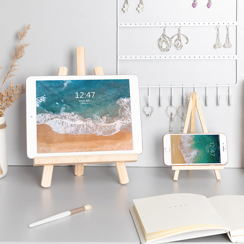 Small Wooden Easel for Mobile Phone or Tablet
