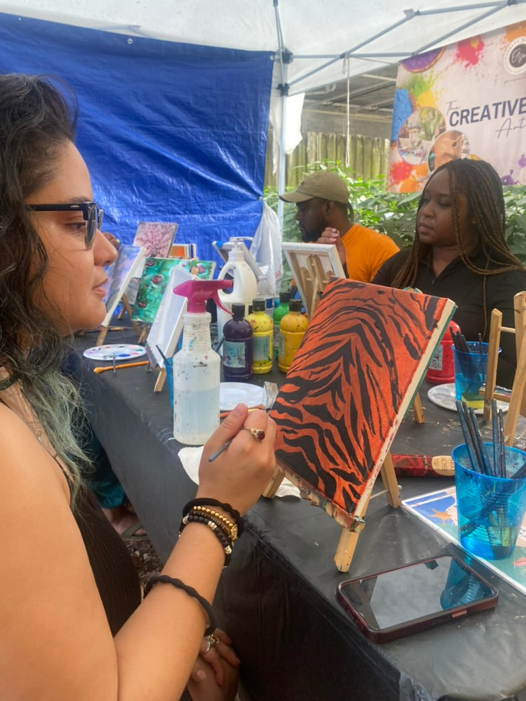 ASHMCC Crafts art class acrylic painting Saturdays Coconut grove farmers market miami fl