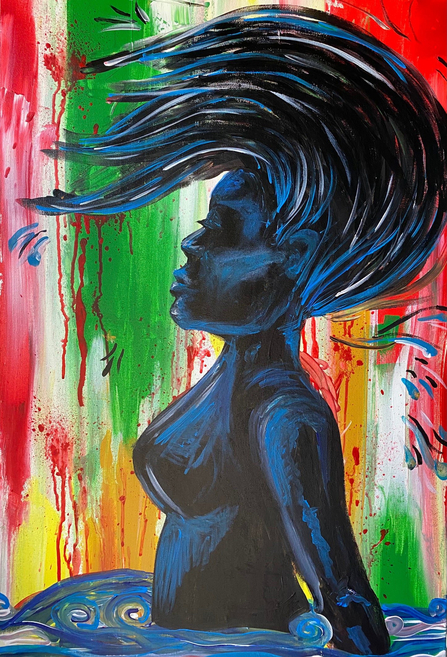 "Anew" Original 24" x 36" Painting. Acrylic on canvas.