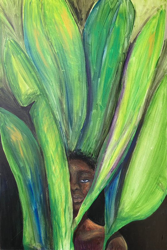 "Indigenous Roots" Original 24" x 36" Painting. Acrylic on canvas.