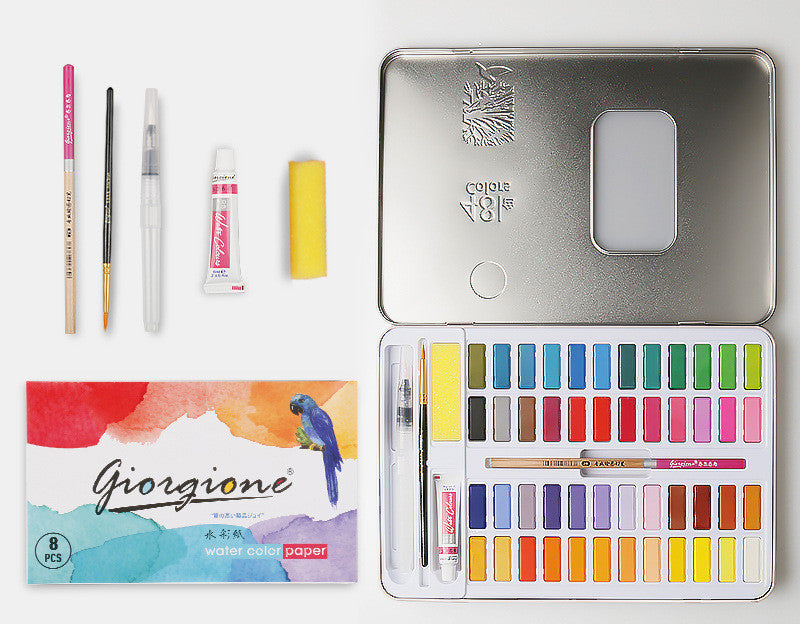 Watercolor Paint + Pen Set