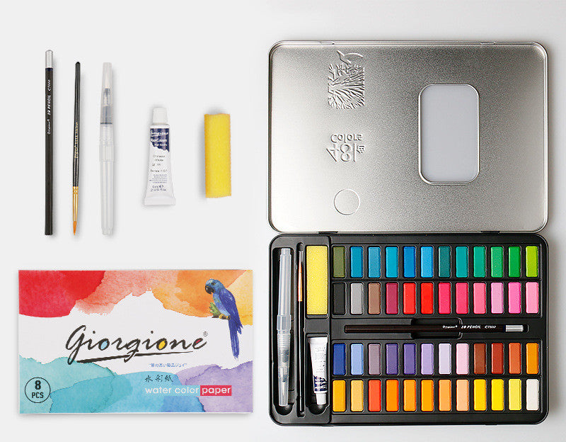 Watercolor Paint + Pen Set