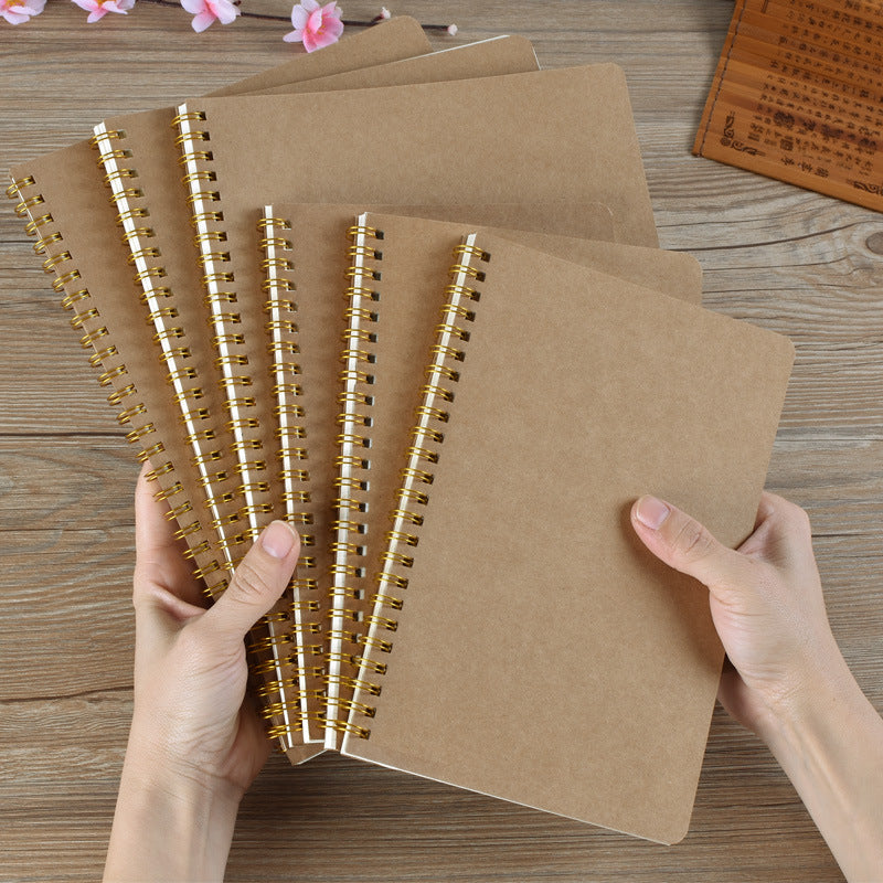 Blank Paper Coil Notebook