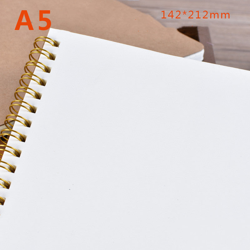 Blank Paper Coil Notebook